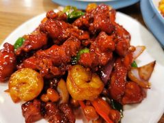 椒香虾仁爆鸡球-陈傻子餐厅(世纪都会店)