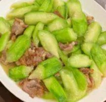 丝瓜炒肉片-陈记汤饭(水巷口店)