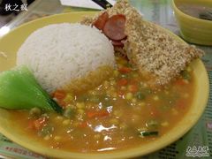 吉列猪扒饭-佰搭果·广式茶餐厅(西华路店)