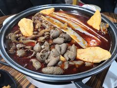 -老红桥炸灌肠牛肚锅烧烤(定福庄店)