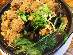 丸子青菜煲-万和春排骨砂锅米饭(湖北路店)
