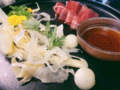 三年金钱火腿配大理手撕乳扇-泓0871臻选云南菜·味庄