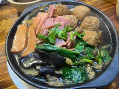 素什锦砂锅-万和春排骨砂锅米饭(湖北路店)