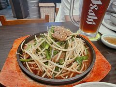 铁板牛肝炒韭菜豆芽-九州酒场ひこぞう(2号店)