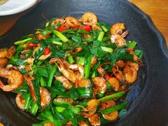 韭菜炒小河虾-烧肉馆(古北水镇景区店)