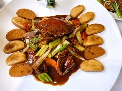 新加坡黑椒炒蟹黄-山泉公馆酒家(珠江新城店)