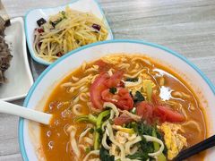 番茄鸡蛋手擀蛋清面-肖妈妈手擀面(武夷店)