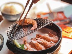 砂锅火焰盐焗虾-鸣记脆皮烤鱼·海鲜烤鱼(三八广场店)