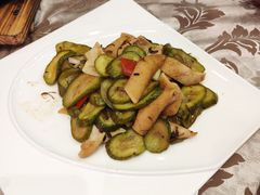 香菌酱脆瓜炒羊肚-新兴家喻酒家·羊城名宴(昌岗店)