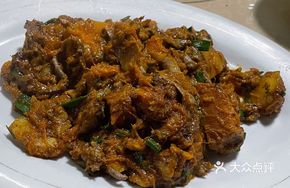 Pumpkin and Fish Intestine Stir-fry