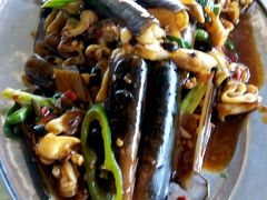 豉椒炒圣子-辉记虾塘海鲜农庄