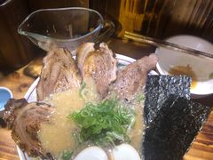 黑麻油豚骨拉面-老龙亭拉面店