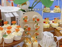 -芒果与甜纯动物奶油蛋糕&甜品台定制