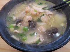 虾仁肉片炒冬笋面-晓午阳常熟炒浇面(红庙店)