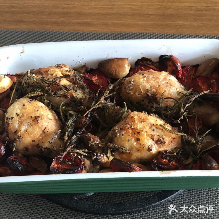 番茄大蒜香草🌿脆皮鸡腿