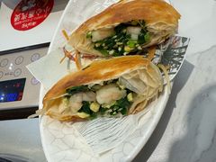 脆皮大虾仁韭菜盒-海味当家·蒸锅海鲜(中山广场创始店)