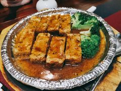 铁板黑松露玉子豆腐-一心斋素食馆(龙岗店)