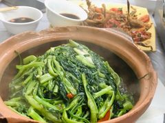 虾酱通菜-凤城康记饭店