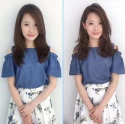 长发前后对比自然棕色大卷-HIPSTER形象设计