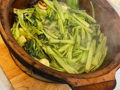 虾酱啫通菜-天宝食坊·啫啫煲大排档(西华路店)