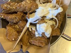 炸鸡翅一半一半-富乐满韩国正宗炸鸡韩国料理(虹泉路店)