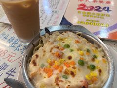 白汁火腿鸡丝焗意粉-新辉港式茶餐厅(北栅店)