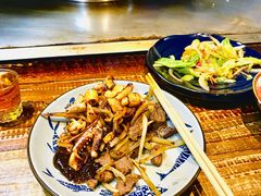 香辣铁板鱿鱼-大成铁板烧•板前(复古餐厅石老人店)