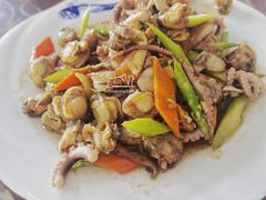 扇贝肉炒八带-颐和海鲜饺子