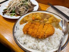 猪扒咖喱盖饭-百步拉面