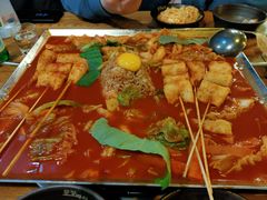 鱼饼火山炒年糕-包装马车·韩国料理·포장마차