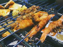 烤虾-三个蒙古大叔羊肉串(大宁店)