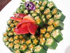 黑椒牛肉拼秋葵-将相和·海鲜蒸饺大连菜