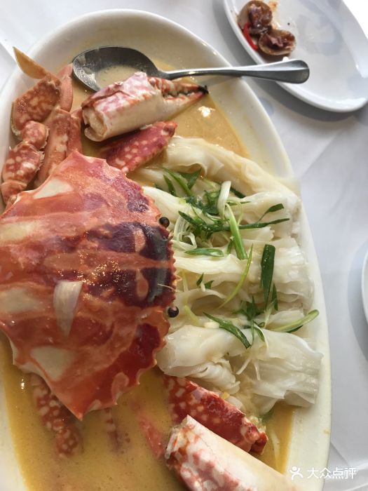 鸡油花雕蒸大花蟹