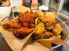 炸鸡翅一半一半-富乐满韩国正宗炸鸡韩国料理(虹泉路店)