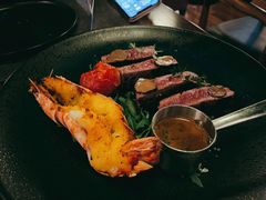 黑松露菲肋牛排配芦笋及香煎大虾-安妮意大利餐厅(日坛店)