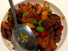 杏鲍菇炒牛肉粒-顺峰海鲜酒楼(省府店)