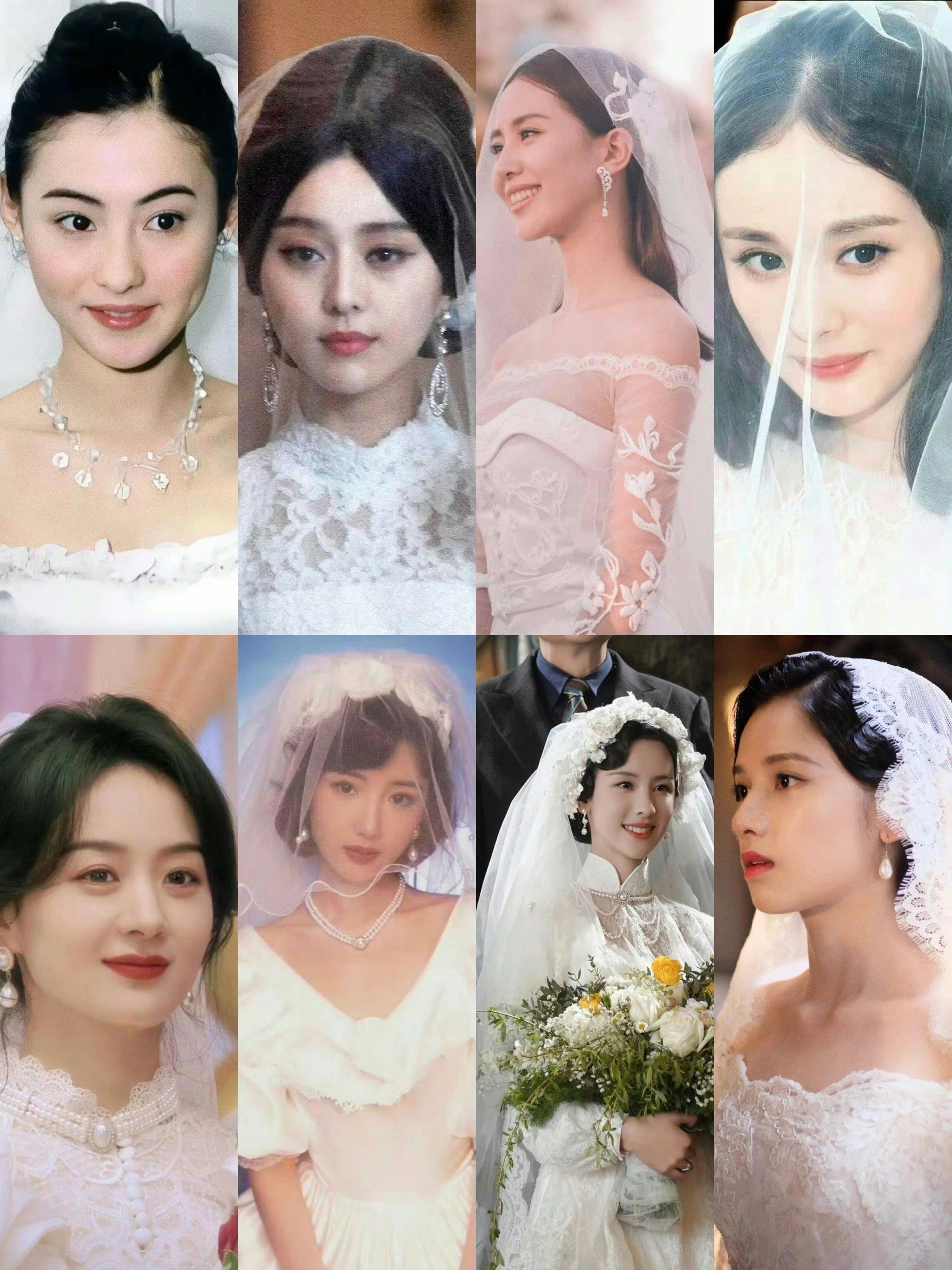 那些一眼惊艳到的明星婚纱造型👰