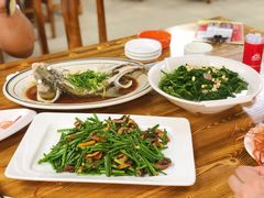 鱼春炒韭菜花-八仔大富楼·河鲜(西江店)