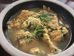 鲜艾叶煎土鸡蛋-园林美食城·本土农家菜(杨和镇店)
