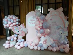 -七月气球布置订婚·宝宝宴· 求婚·生日布置(二七万达店)