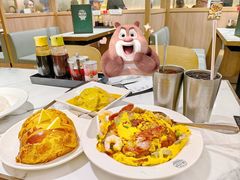 招牌叉烧葱花滑蛋饭-深仔记茶餐厅(亚士厘道店)