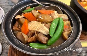 Delicious Fresh Bamboo Shoots, Wheat Gluten and Chestnut Stew