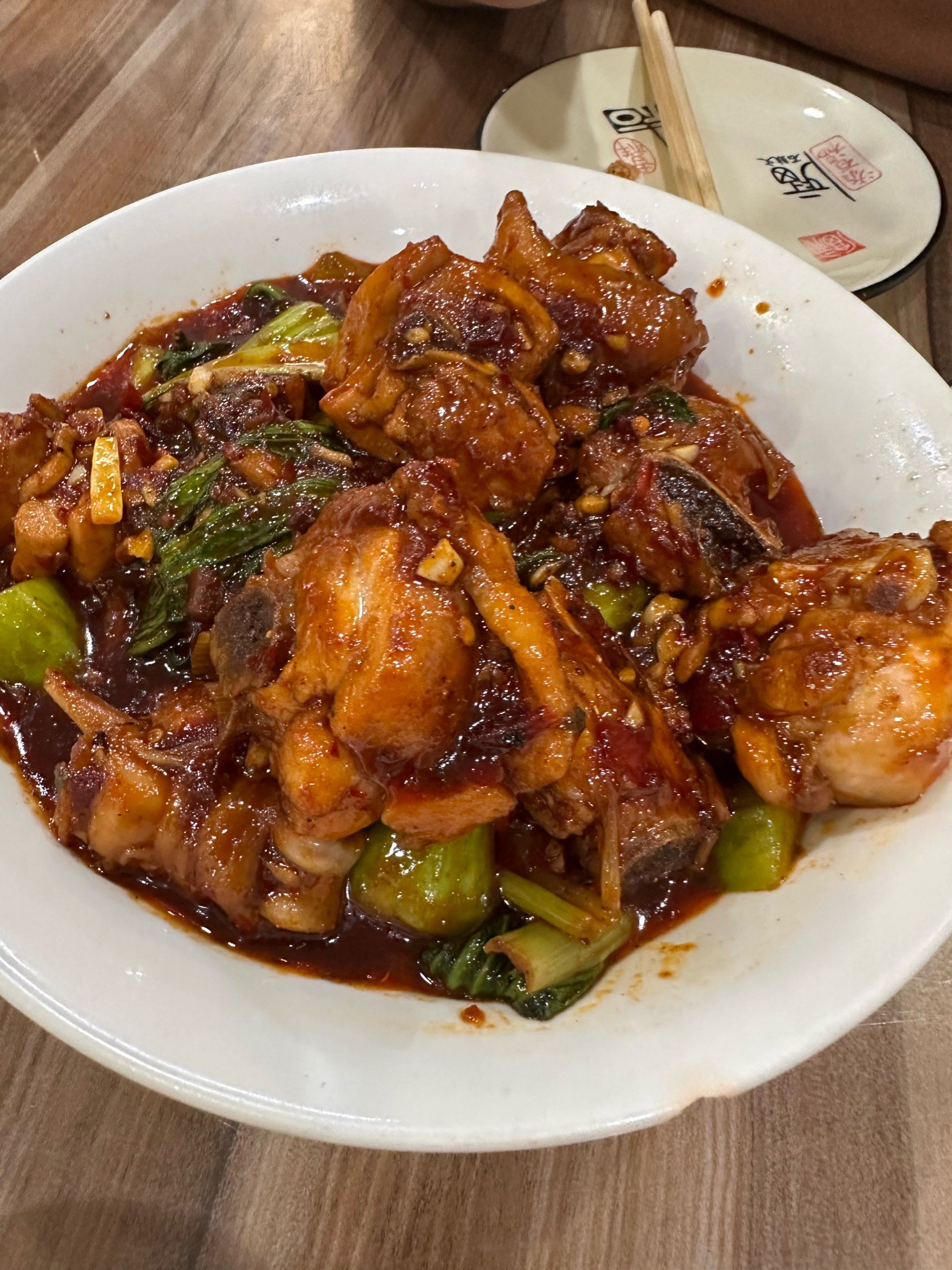 麻辣鸡块挺好吃,鱼香肉丝太甜了