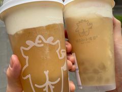 豆乳桃气乌龙-茶力的小怪兽(梅林卓悦汇店)