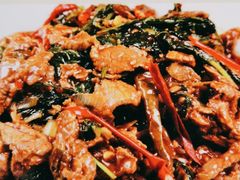 薄荷炒牛肉-海韵人家.海景花园经典云南菜(双廊店)