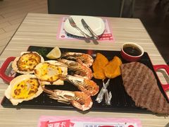 金秋盛宴牛排海鲜拼盘-必胜客(东大桥店)