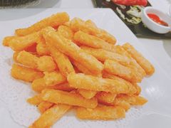 咸蛋黄炒南瓜条-万山楼海鲜酒家·二十三年老字号