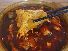 豆皮-老字号杨坡红油米线腊汁肉夹馍(东四道巷店)