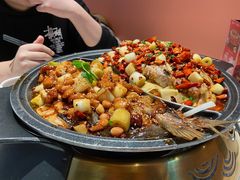 宫保鸡丁烤鱼（清江鱼/斤）-锦尚阁烤鱼(望京新荟城店)