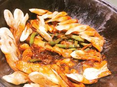 排骨豆角卷子-华盛园卷子王农家菜水库鱼